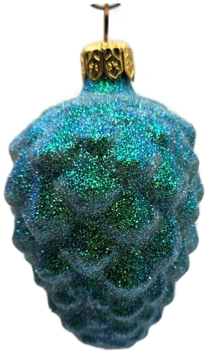 Patricia Breen Walk in the Woods Pine Cone Fall Green Christmas Ornament 96514