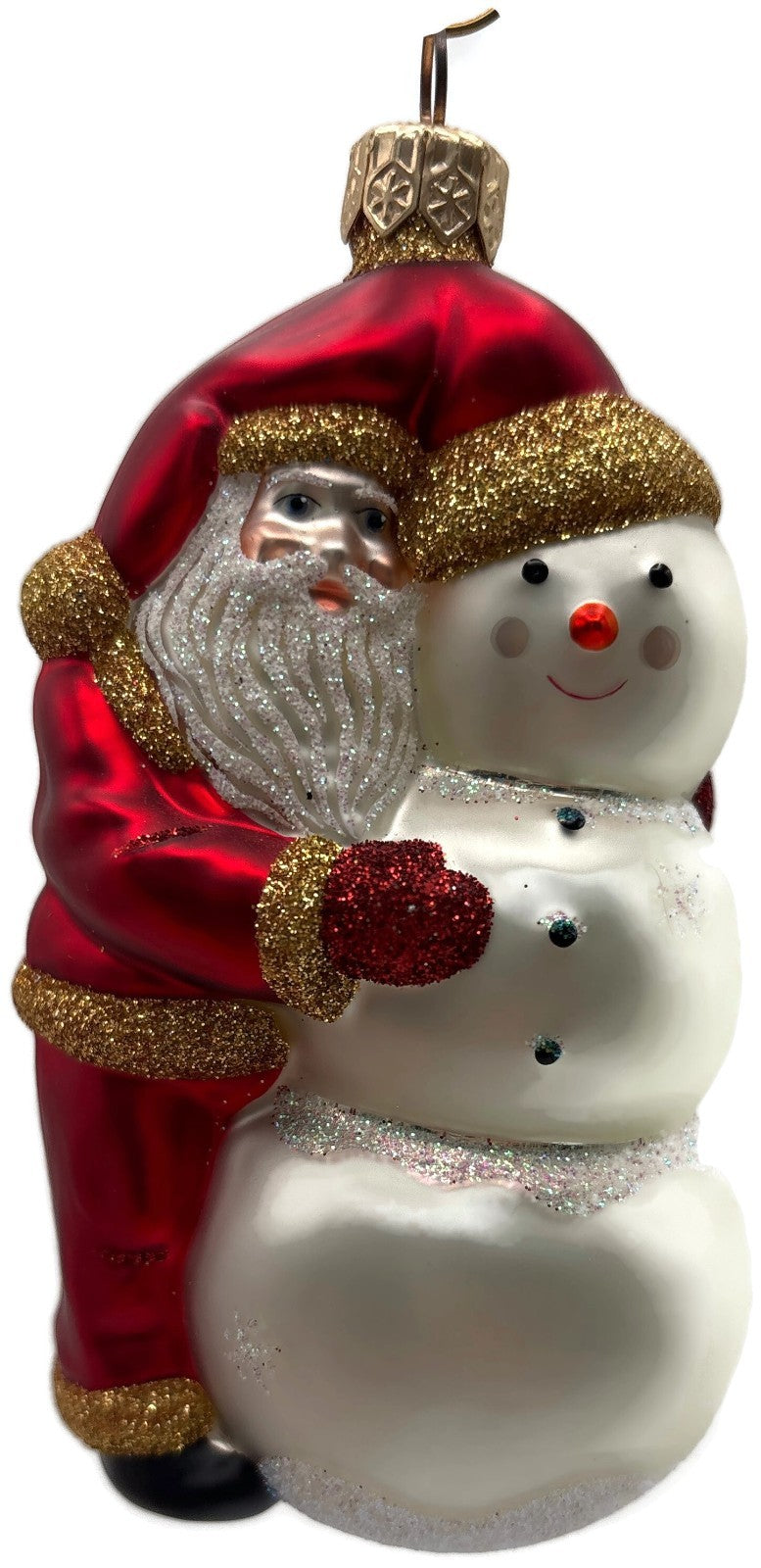 Patricia Breen Friends Snowman Santa Claus Snowflakes Christmas Ornament 20160