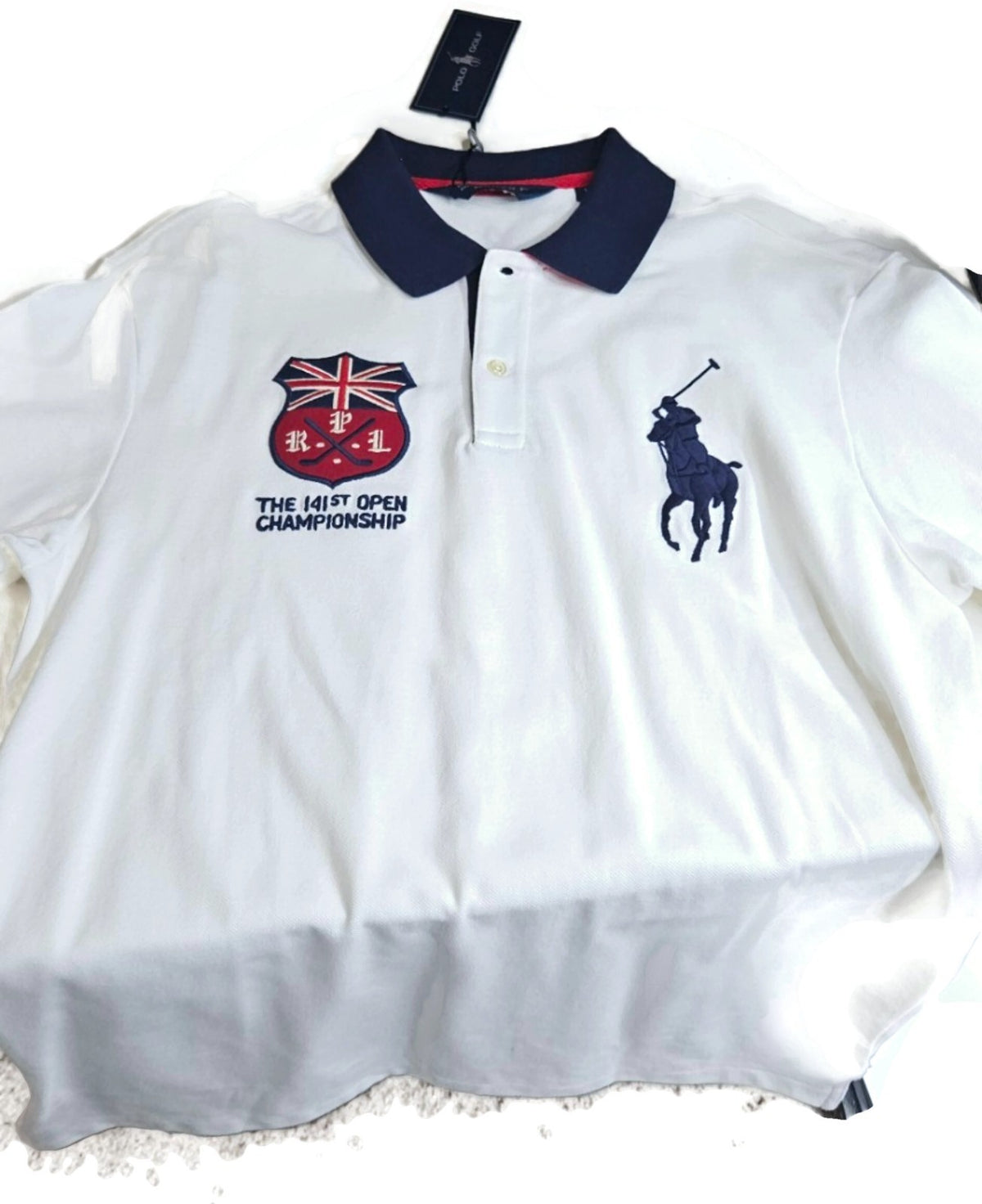 Polo Golf Ralph Lauren 131st Open Championship 2002 White Polo Shirt M NWT9