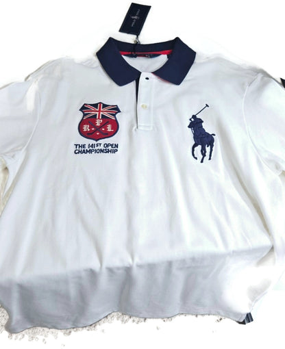 Polo Golf Ralph Lauren 131st Open Championship 2002 White Polo Shirt M NWT9