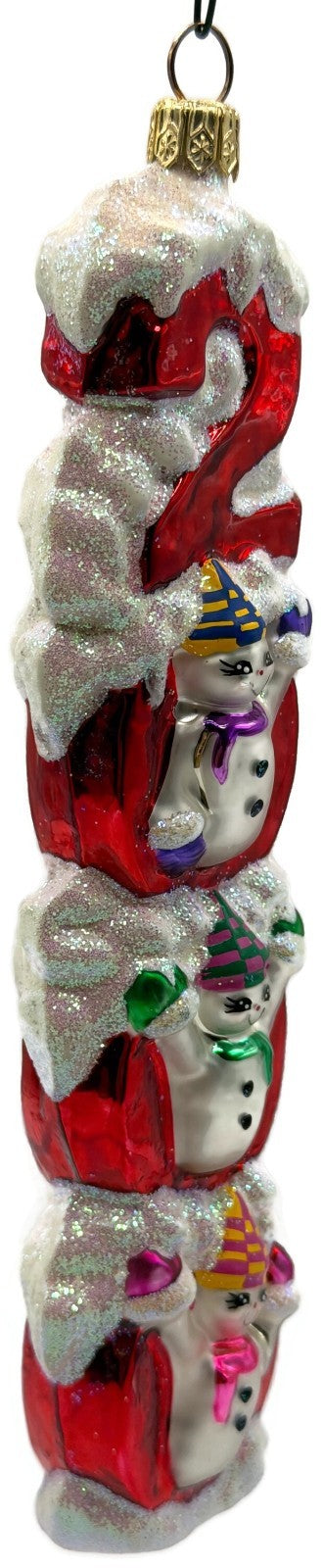 Christopher Radko Millennium Magic 2000 Snowman Christmas Tree Ornament 99 310 01