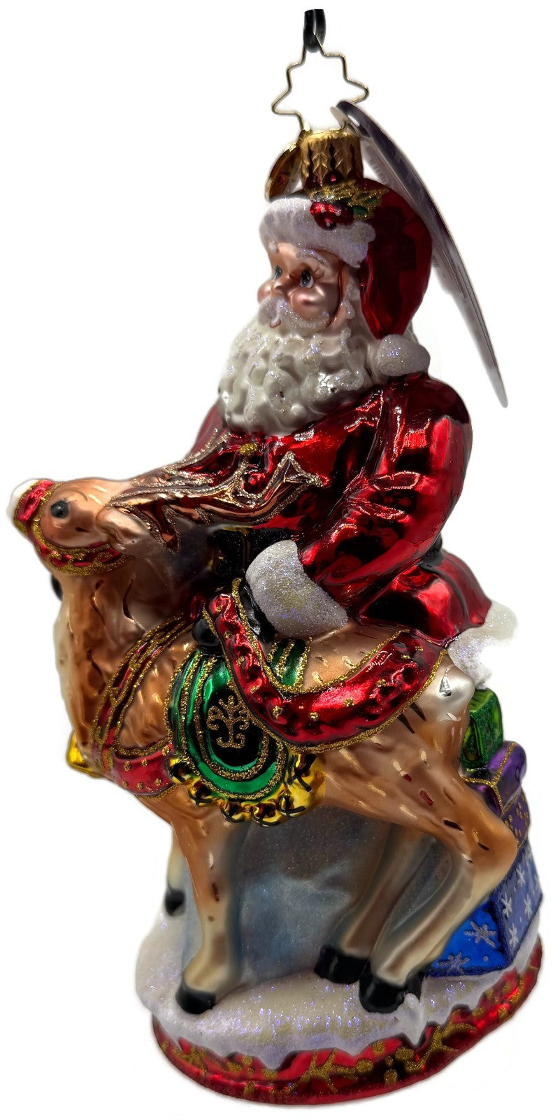 Christopher Radko Deer Friends Santa Reindeer Christmas Ornament 10169049