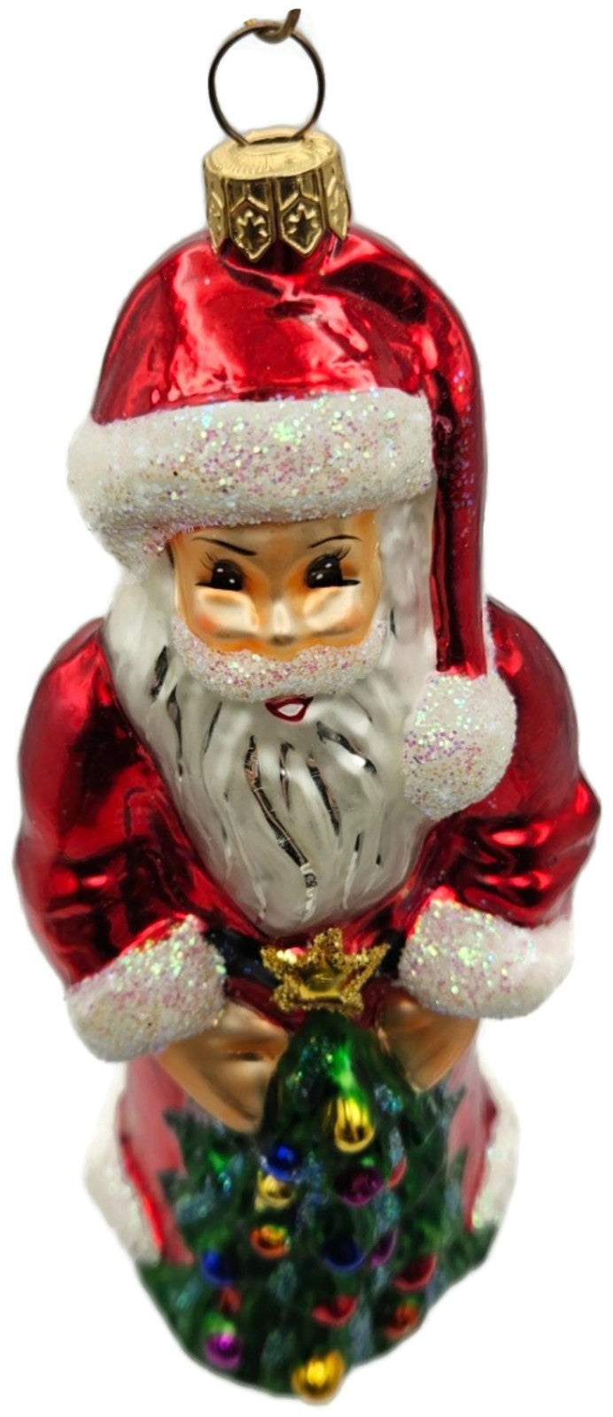 Christopher Radko Ruby Santa Red Christmas Tree Ornament 96 158 18