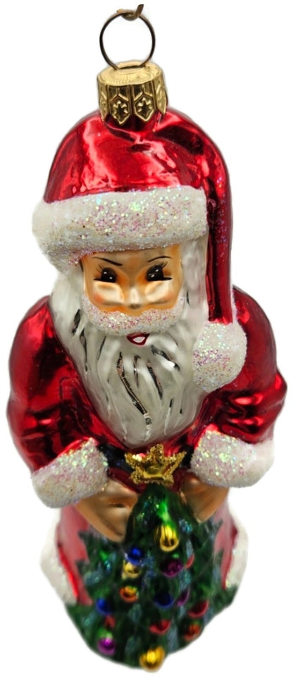 Christopher Radko Ruby Santa Red Christmas Tree Ornament 96 158 18