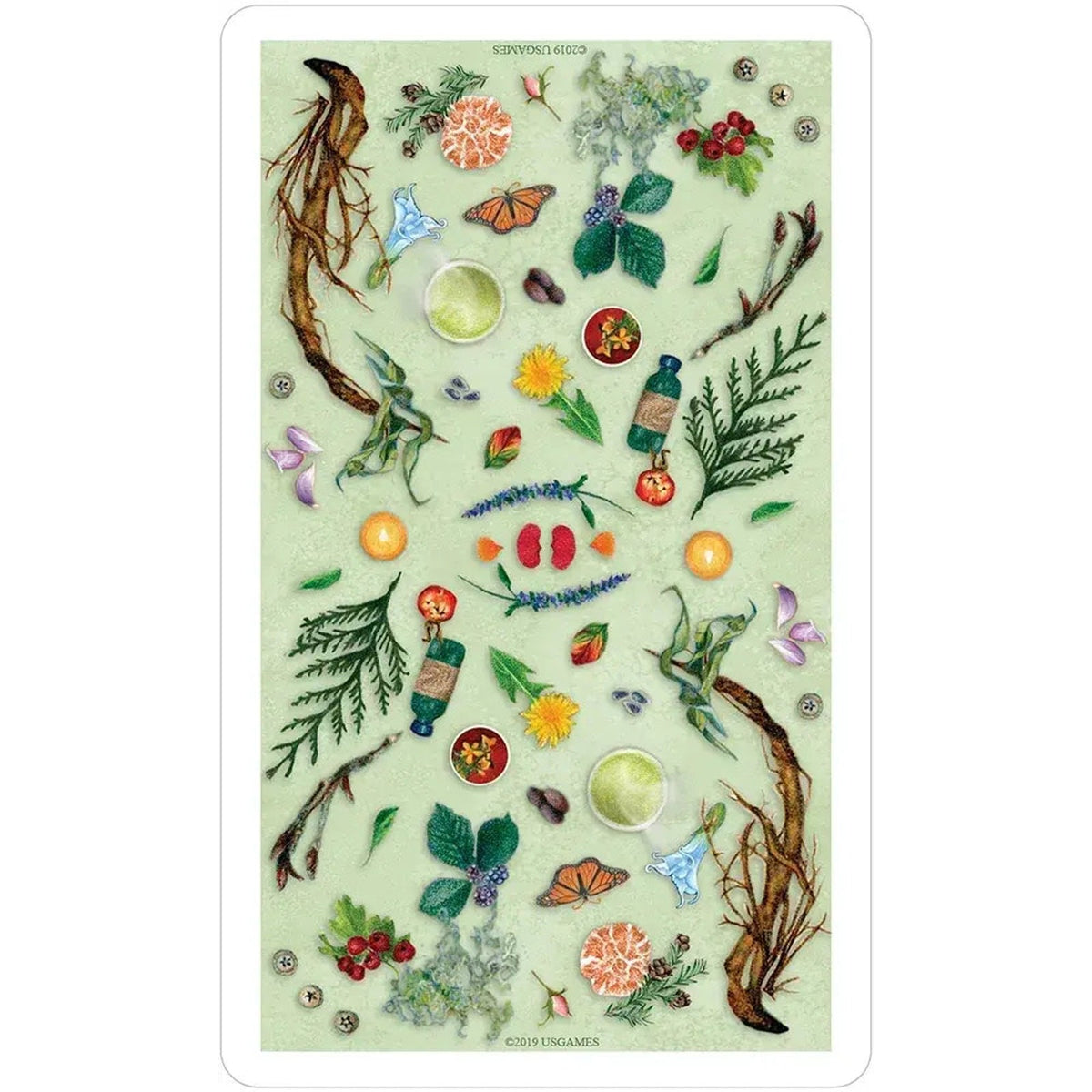 The Herbcrafters Tarot Deck 78 Cards with Guidebook Herbal Plant Spirit Magic10