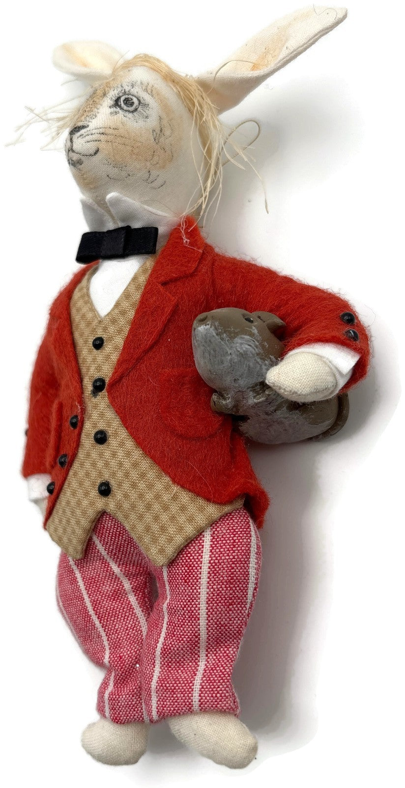 Gladys Boalt March Hare Alice in Wonderland Red Striped Christmas Tree Ornament8