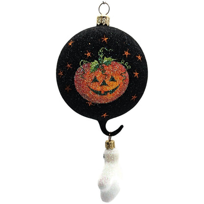 Patricia Breen Boo Medallion Pumpkin Ghost 2 Part Halloween Ornament 2100NM1