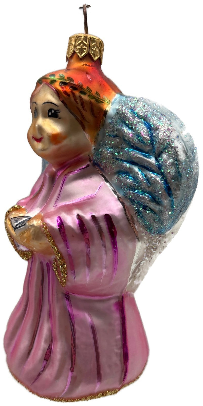 Christopher Radko On Wings of Hope Pink Angel Christmas Tree Ornament 95 SP 107