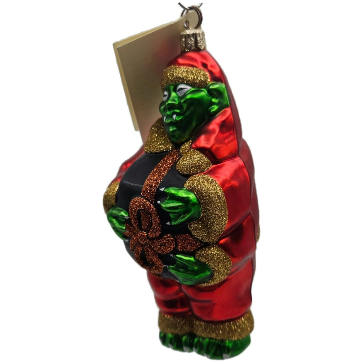 Patricia Breen Mmmonster Delivery Orange Glass Halloween Christmas Ornament 99191