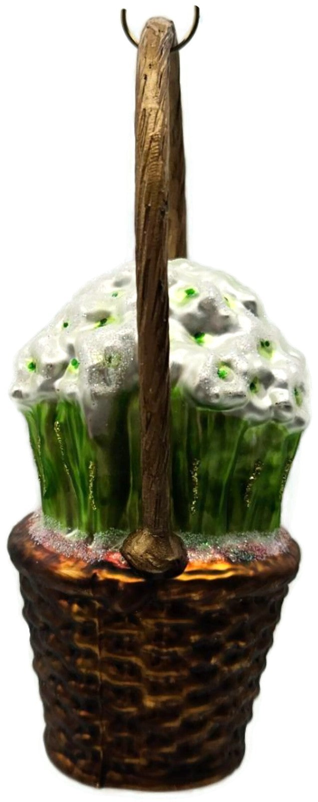 Raz Imports Eric Cortina Basket of Paperwhites Spring Floral Christmas Ornament3