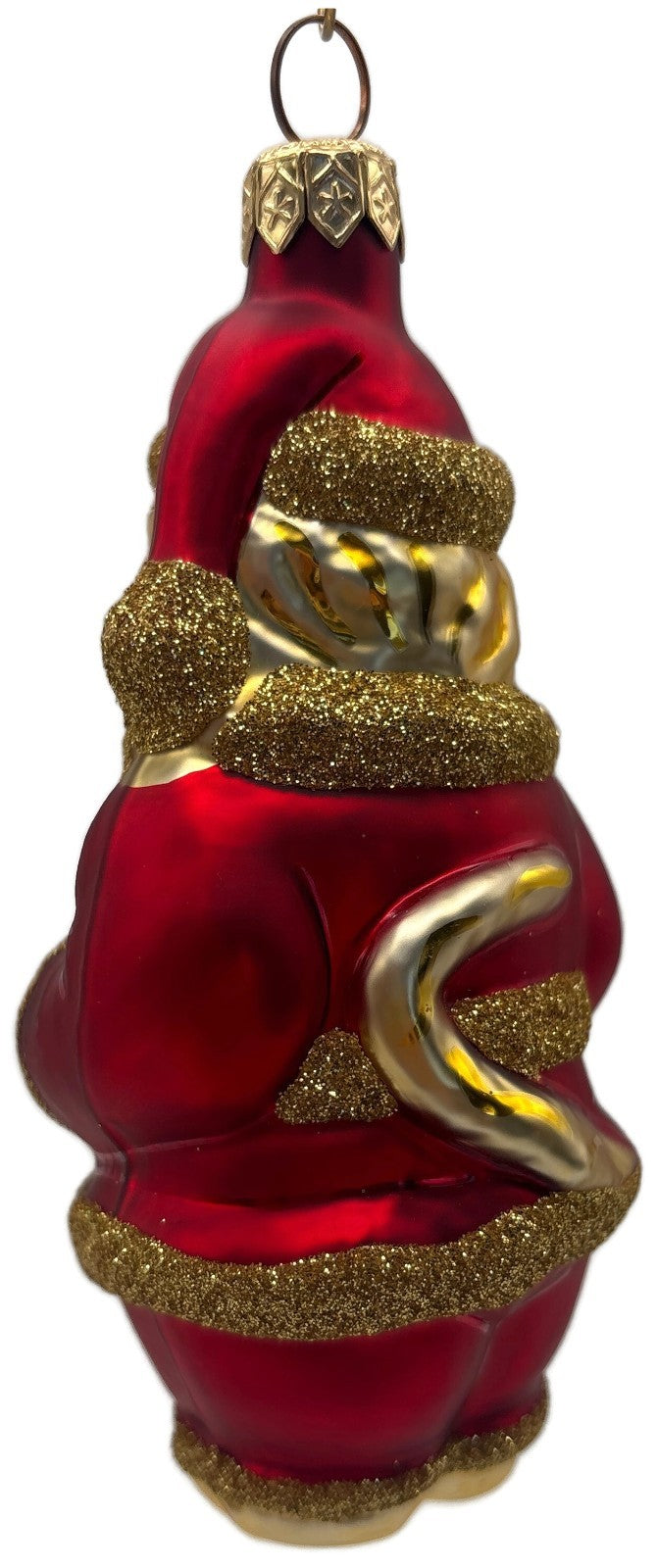 Patricia Breen Santa Paws Red Gold Trim Cat Animal Christmas Tree Ornament 95365