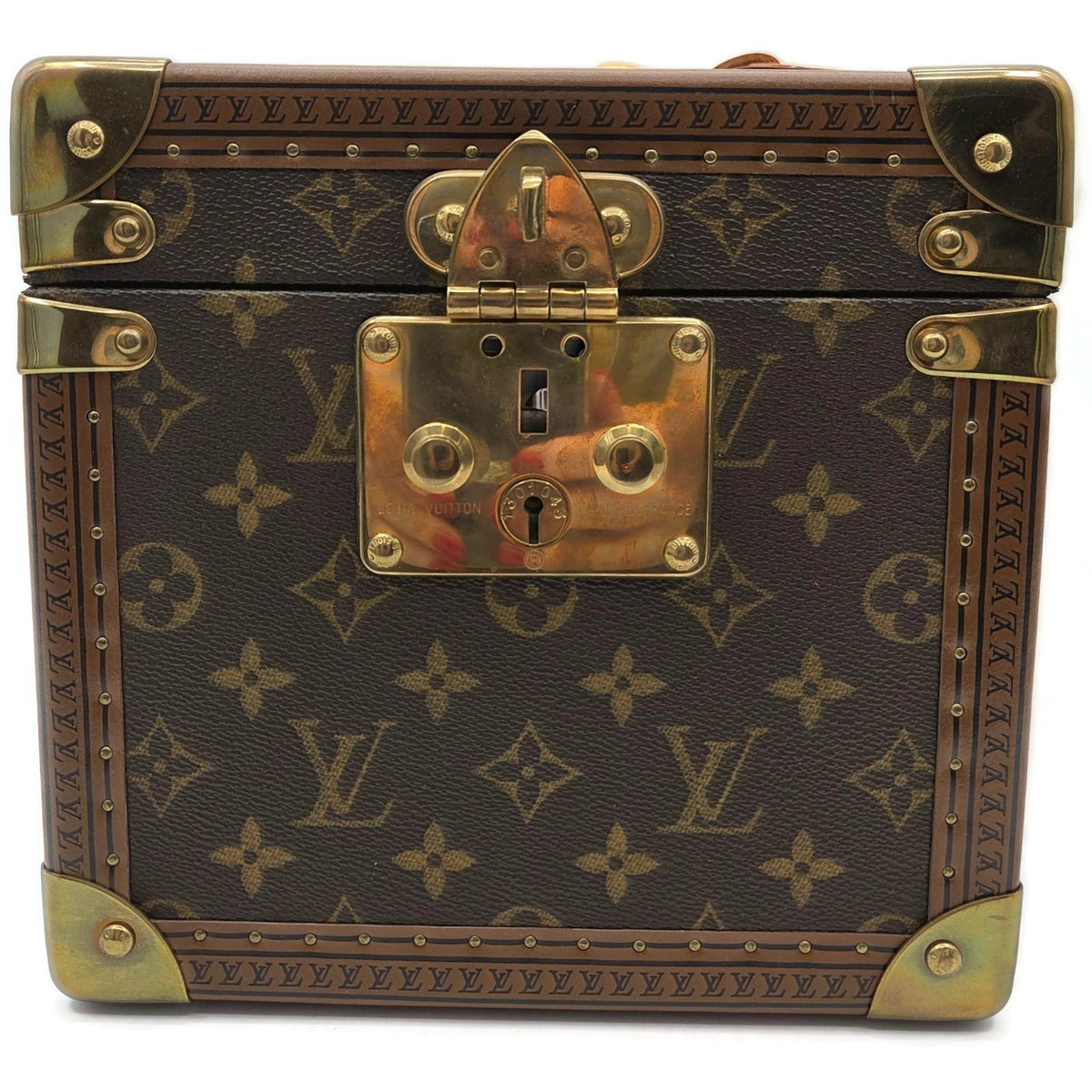 Louis Vuitton Boite Flacons Monogram Vanity Case Trunk Train Perfume M21828 LV2