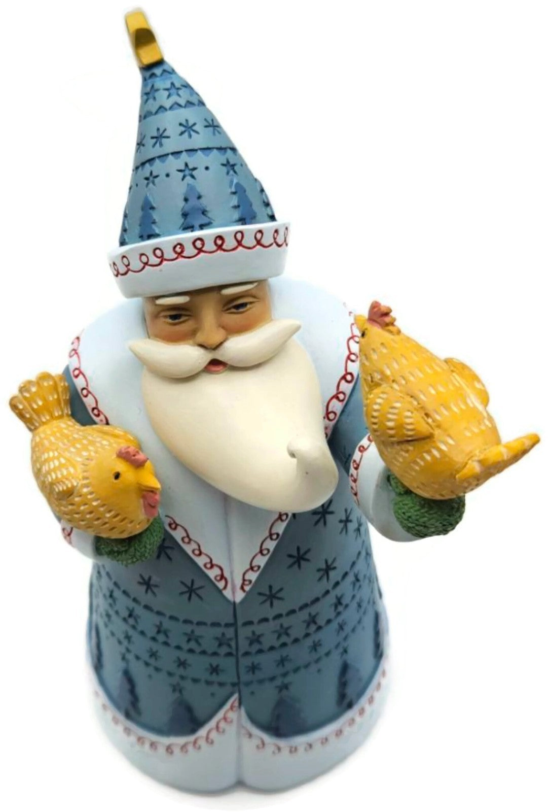 Enesco Artist Gallery Chickens Love Santa Too Beth Logan Christmas Decor 60169871