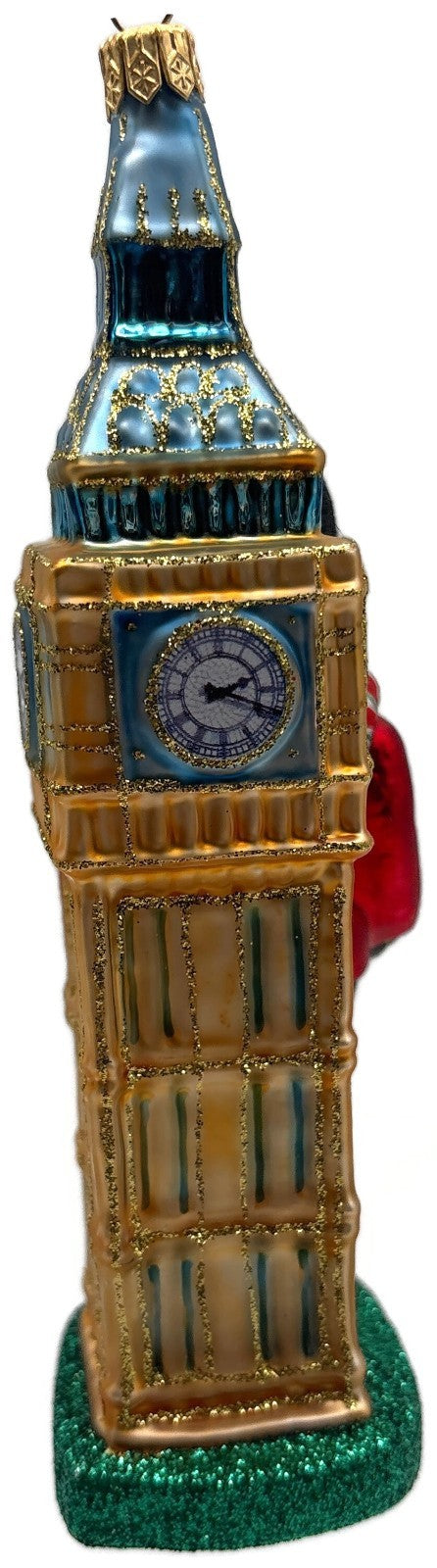 London Big Ben Palace Guard Santa Glass Christmas Ornament British England UK4