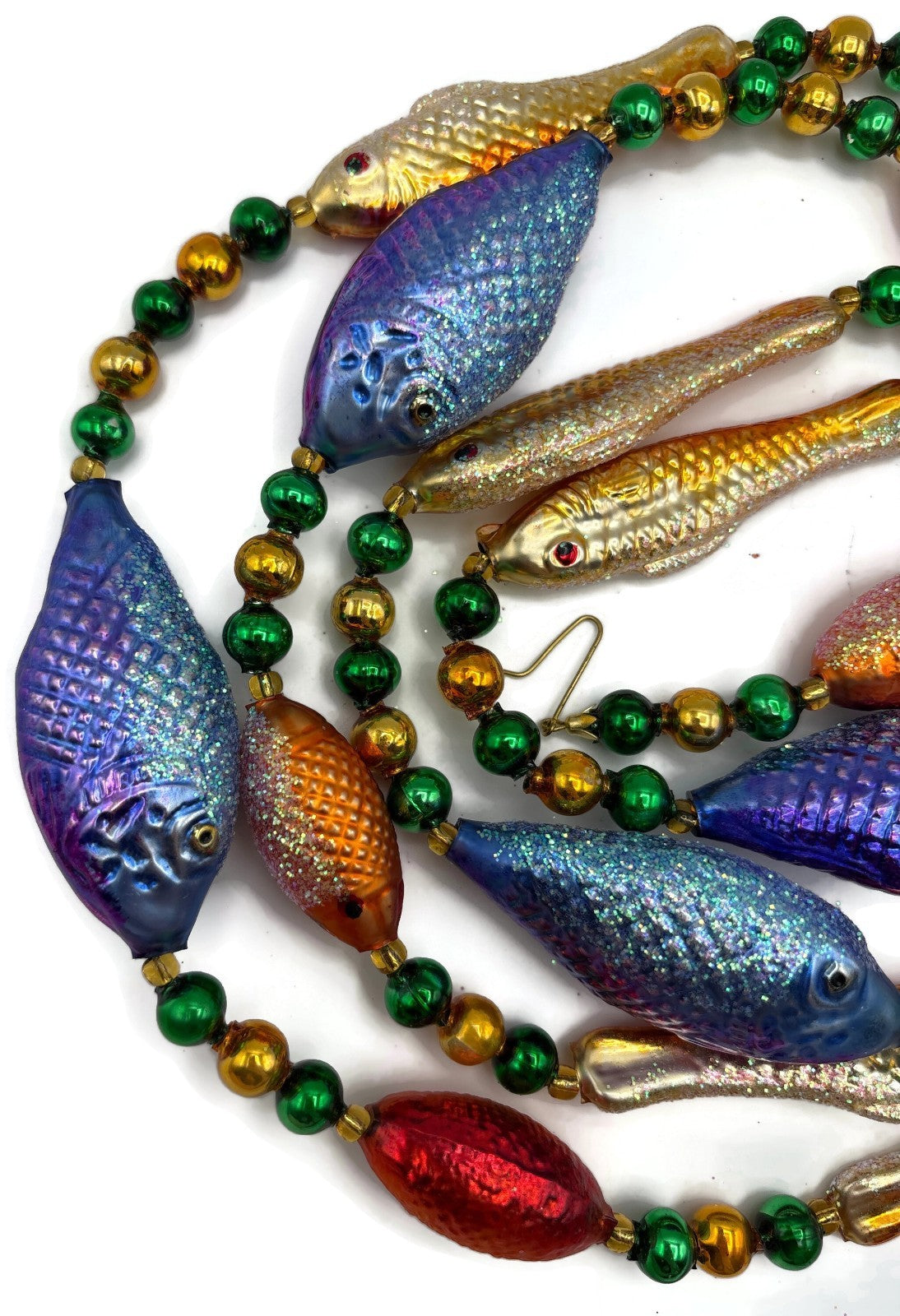 Christopher Radko Pisces Fish Garland Beaded Nautical Christmas Decor 94 448 03