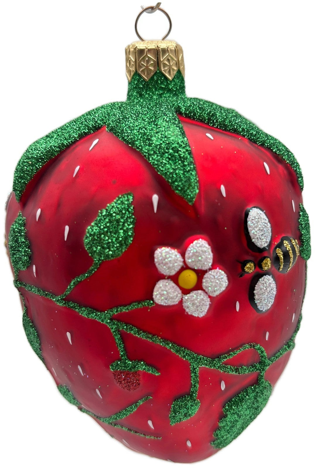 Patricia Breen Grande Strawberry Bees Fruit Red Spring Christmas Ornament 9800NM7