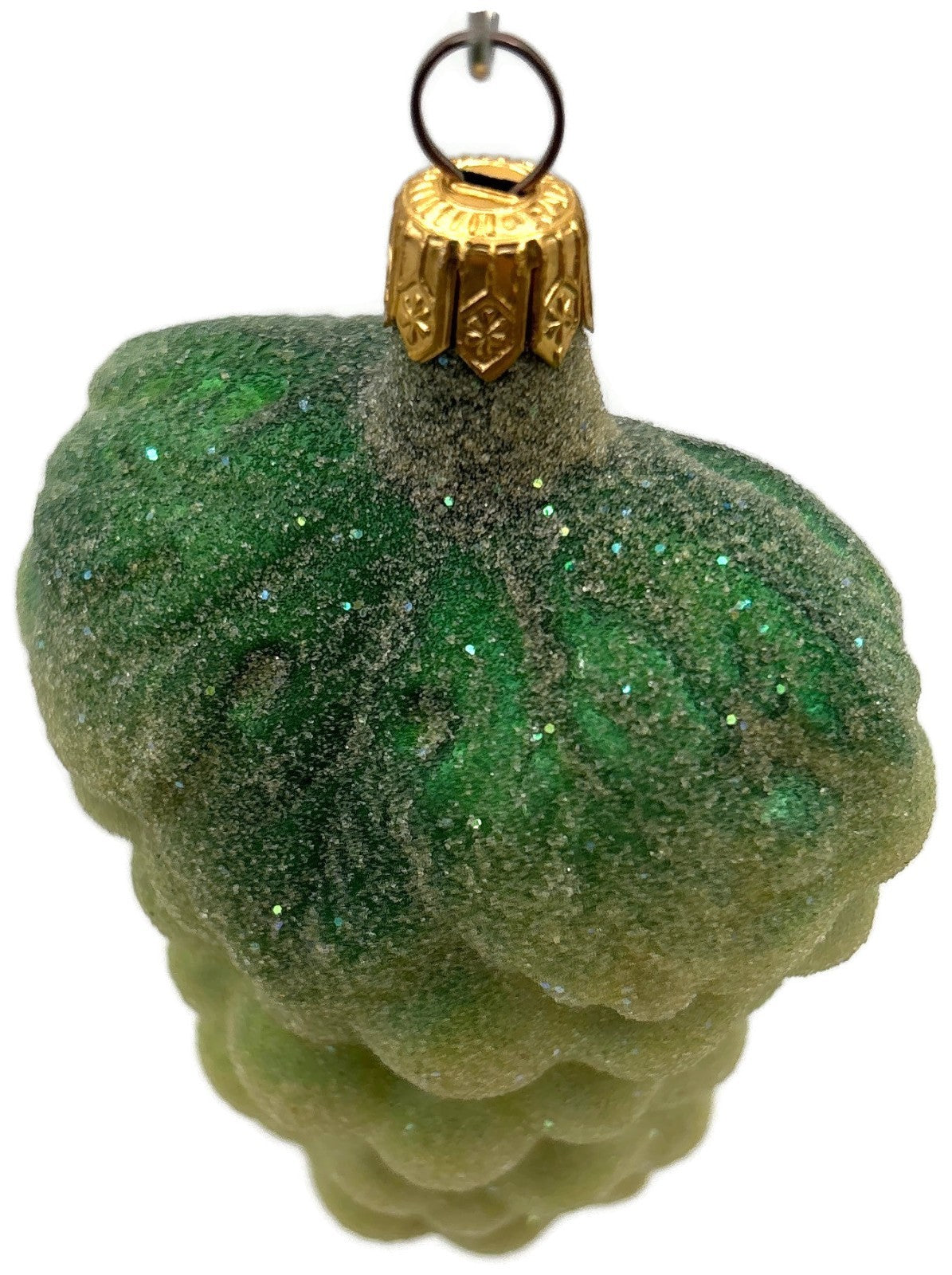 Christopher Radko 1997 Green Grapes Frosted Glass Christmas Ornament 97 112 08