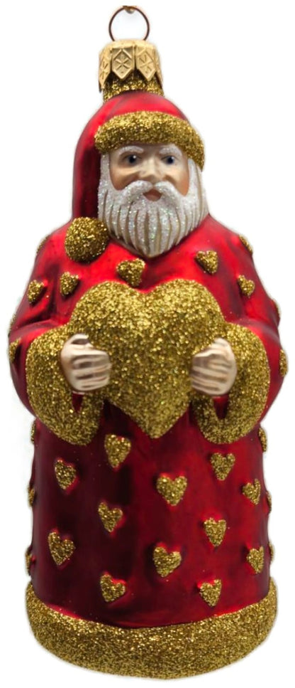 Patricia Breen I Love You Santa Gold Hearts Valentines Christmas Ornament 97250