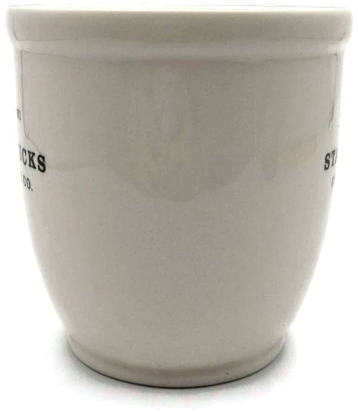 Starbucks 2007 Abbey Collection Black White Ceramic Coffee Mug 18 oz EST 19711