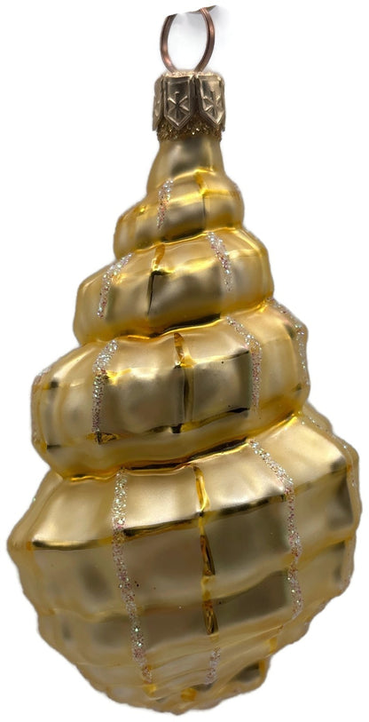 Patricia Breen Eric's Shell Gold Nautical Aquatic Christmas Ornament 9900CATZ6