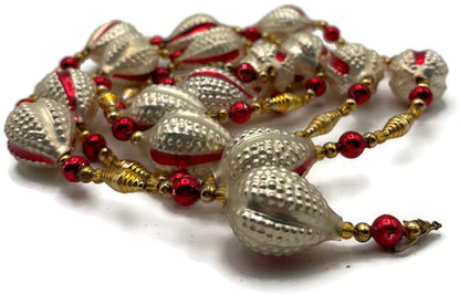 Christopher Radko Twelfth Night Beaded Silver Gold Christmas Garland 92 231 08