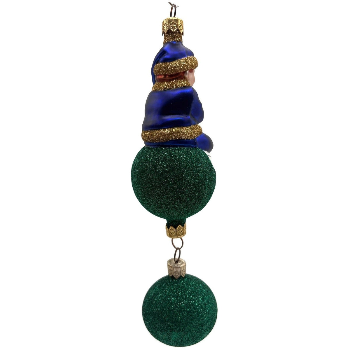 Patricia Breen Jingles The Elf Blue Suit Green Ball Christmas Ornament 9900HCB7