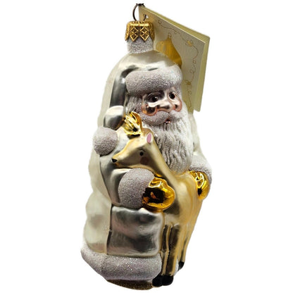 Patricia Breen Santa and Sarenka Glittered Snowflakes Christmas Ornament 983811
