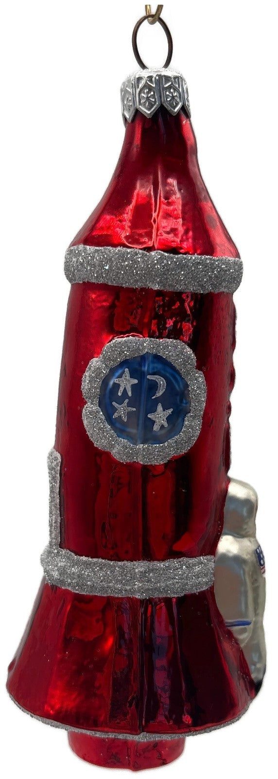 Patricia Breen Rocketboy USA Silver Space Suit Patriotic Christmas Ornament 95342