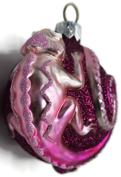 Patricia Breen Once Again for James Fuchsia Chameleon Christmas Ornament 26698
