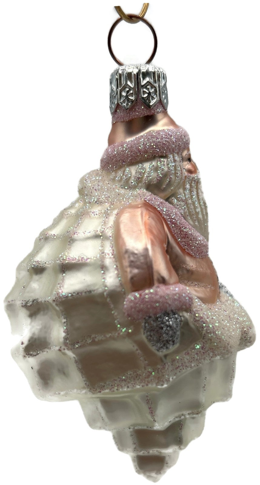 Patricia Breen Turitella Santa Pink Aquatic Seashell Christmas Ornament 99391