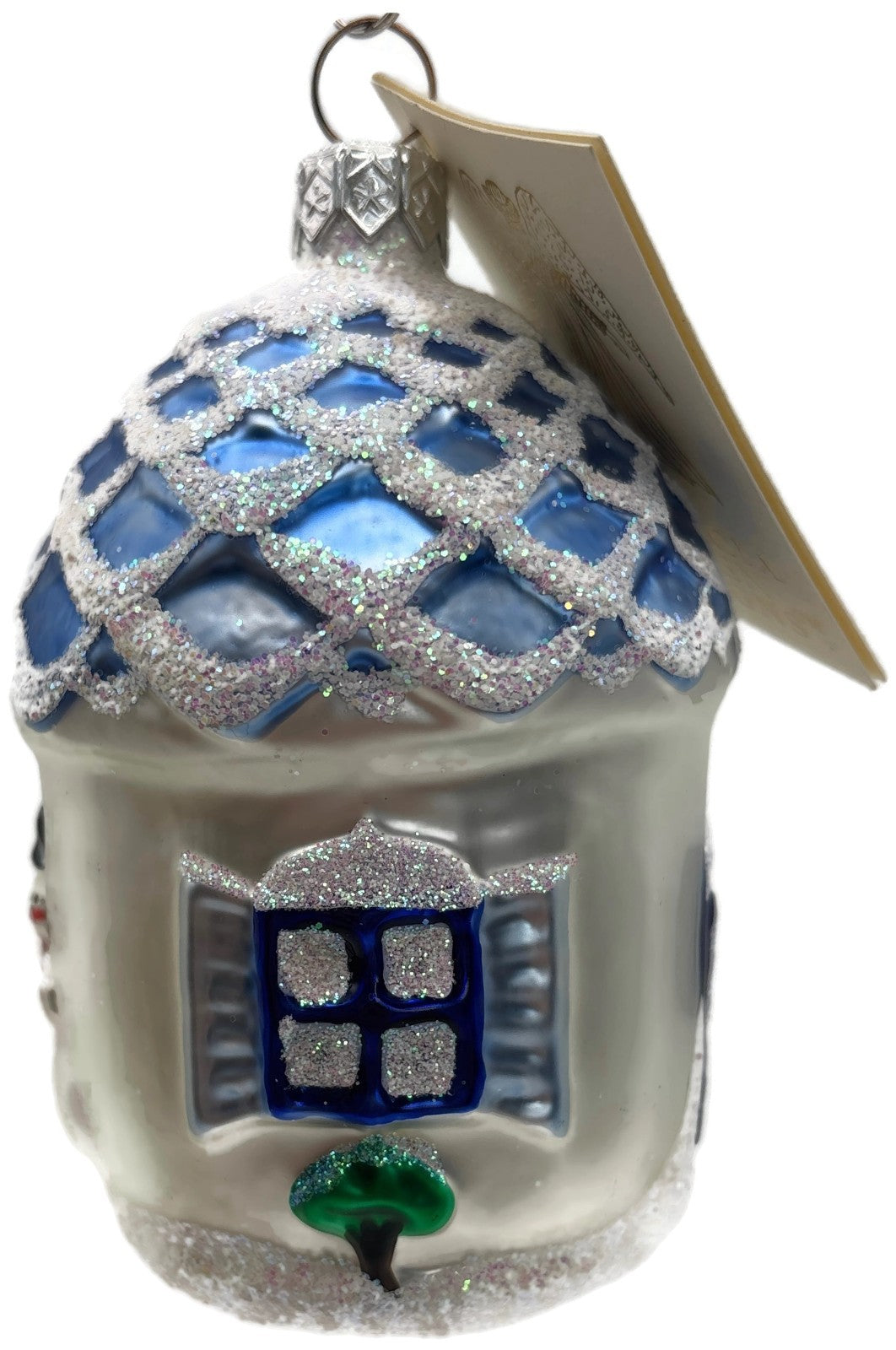 Patricia Breen Winter Acorn House Matte White Snowman Christmas Ornament 98037