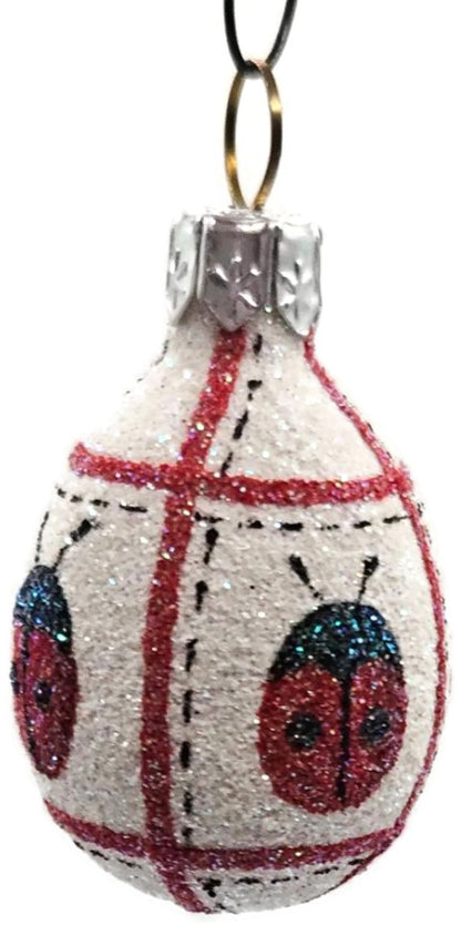 Patricia Breen Miniature Egg Ladybug Ladybug Easter Christmas Tree Ornament 25316