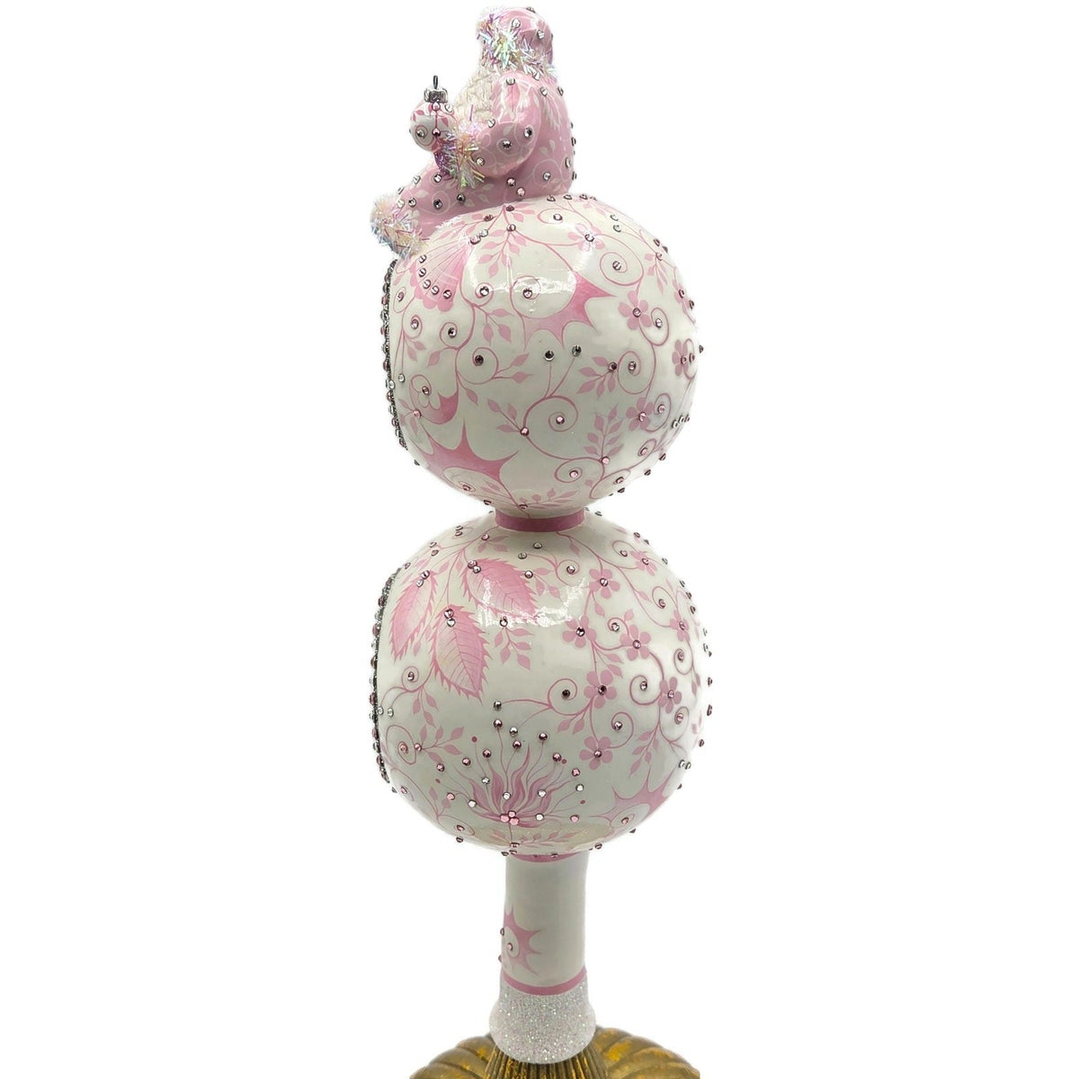 Patricia Breen Summit Finial Chinoiserie Pink Spring Christmas Tree Topper 31335
