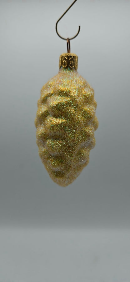 Patricia Breen Walk in the Woods Spruce Cone Yellow Christmas Ornament 965110