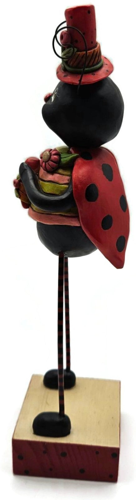 Janell Berryman Hugs and Kisses Pumpkinseeds Folk Art Enesco Ladybug Figurine7