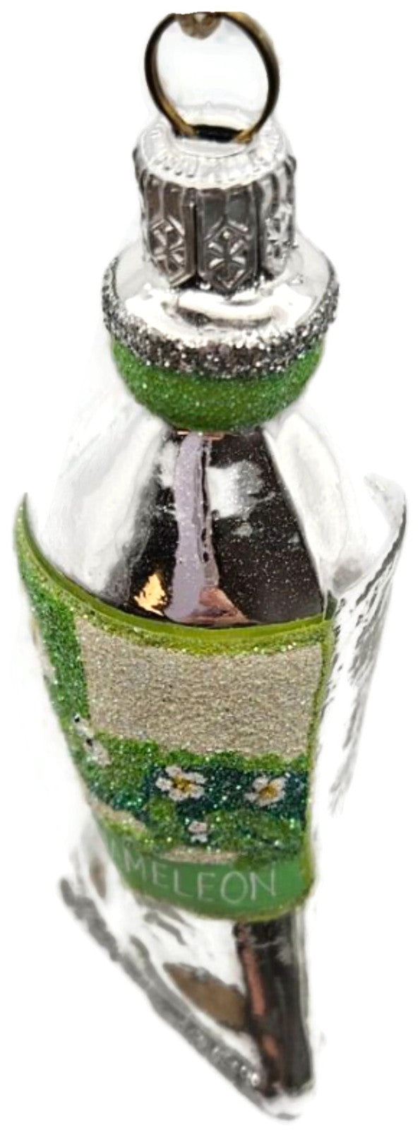 Patricia Breen Miniature Paint Tube Chameleon Daisy Spring Glass Ornament 23348