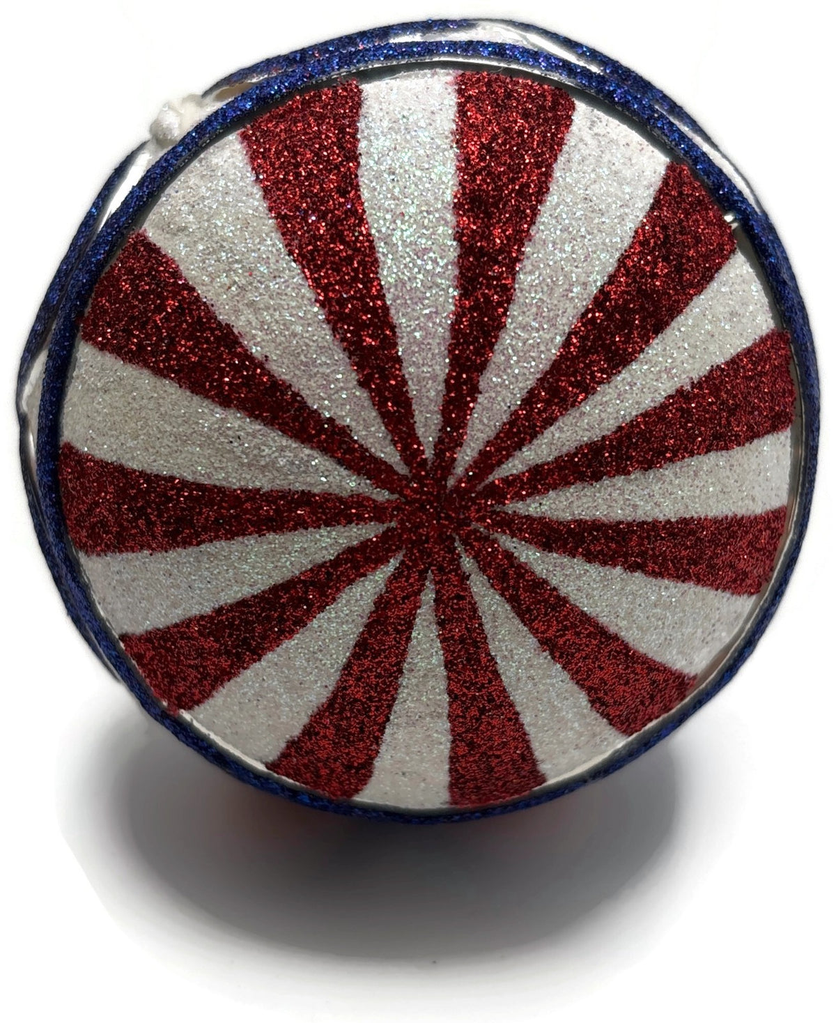 Patricia Breen Hollstrom Santa Patriotic Striped Christmas Tree Ornament NM 22229