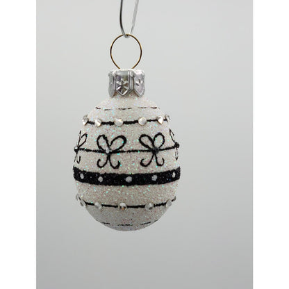 Patricia Breen Miniature Egg Beribboned and Bowed Jeweled Easter Ornament 29222