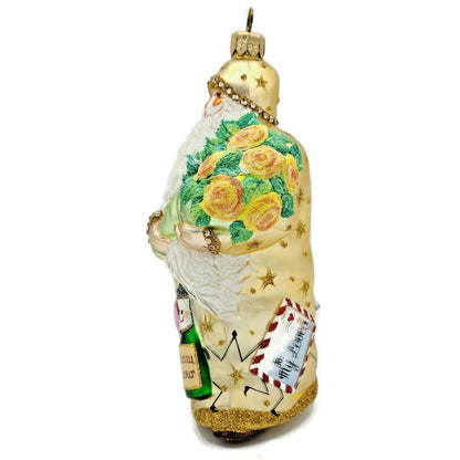 Patricia Breen Oh You Shouldn't Have Gold Santa Flower Star Spring Ornament 24471