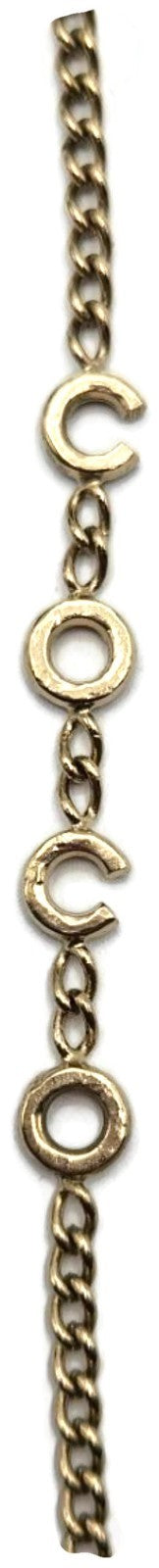 Chanel CC Logo B12A Coco Mademoiselle Figurine Charm Pendant Necklace Gold Pearl4