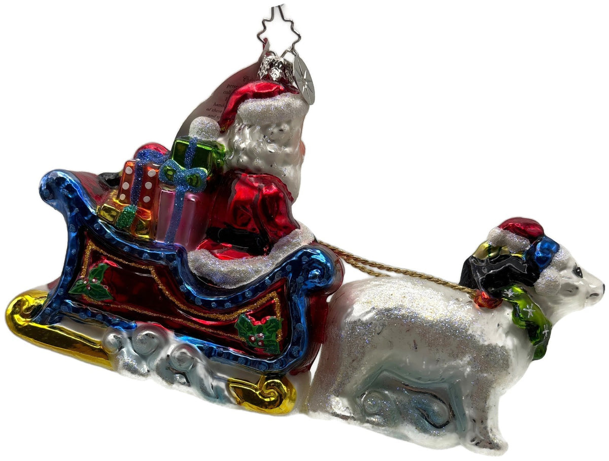 Christopher Radko Nordic Rider Santa 20th Anniversary Ornament 2005 10111878