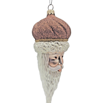 Patricia Breen Minsk Santa Claus Copper Glitter Christmas Holiday Ornament 96358