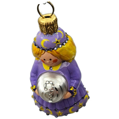 Patricia Breen A Bright Future Violet Moon Stars Purple Halloween Ornament 29048