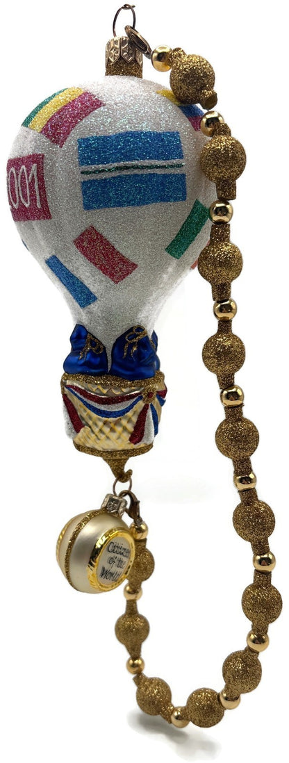 Patricia Breen Citizen of the World Hot Air Balloon Christmas Ornament 2000NM8