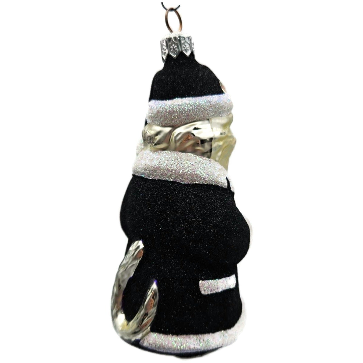 Patricia Breen Kitty Claus Black Purple Present Cat Halloween Ornament 9656AUC5