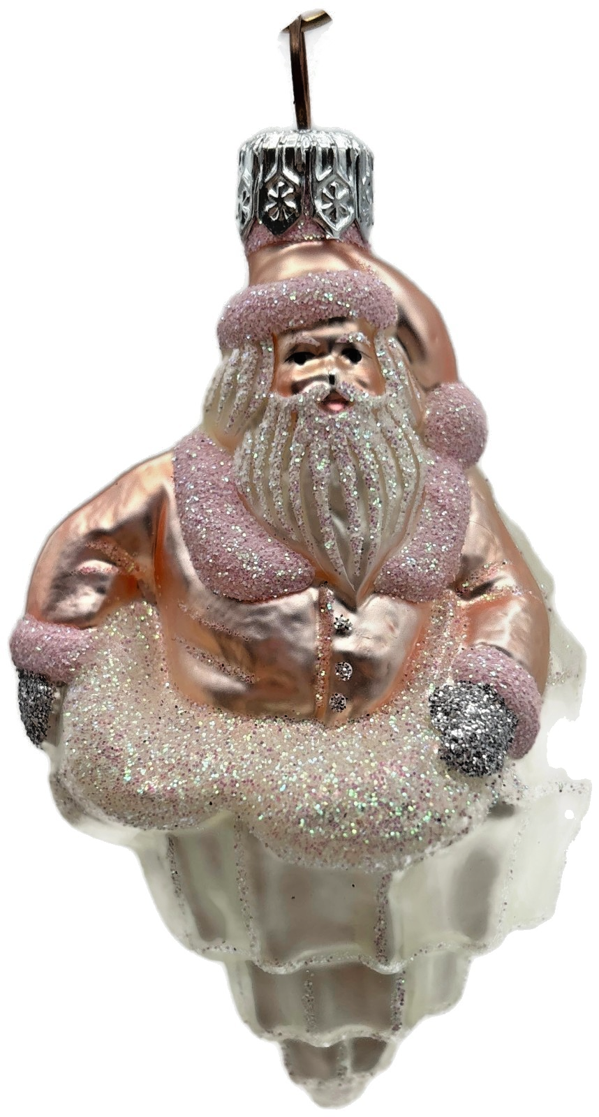 Patricia Breen Turitella Santa Pink Aquatic Seashell Christmas Ornament 99390