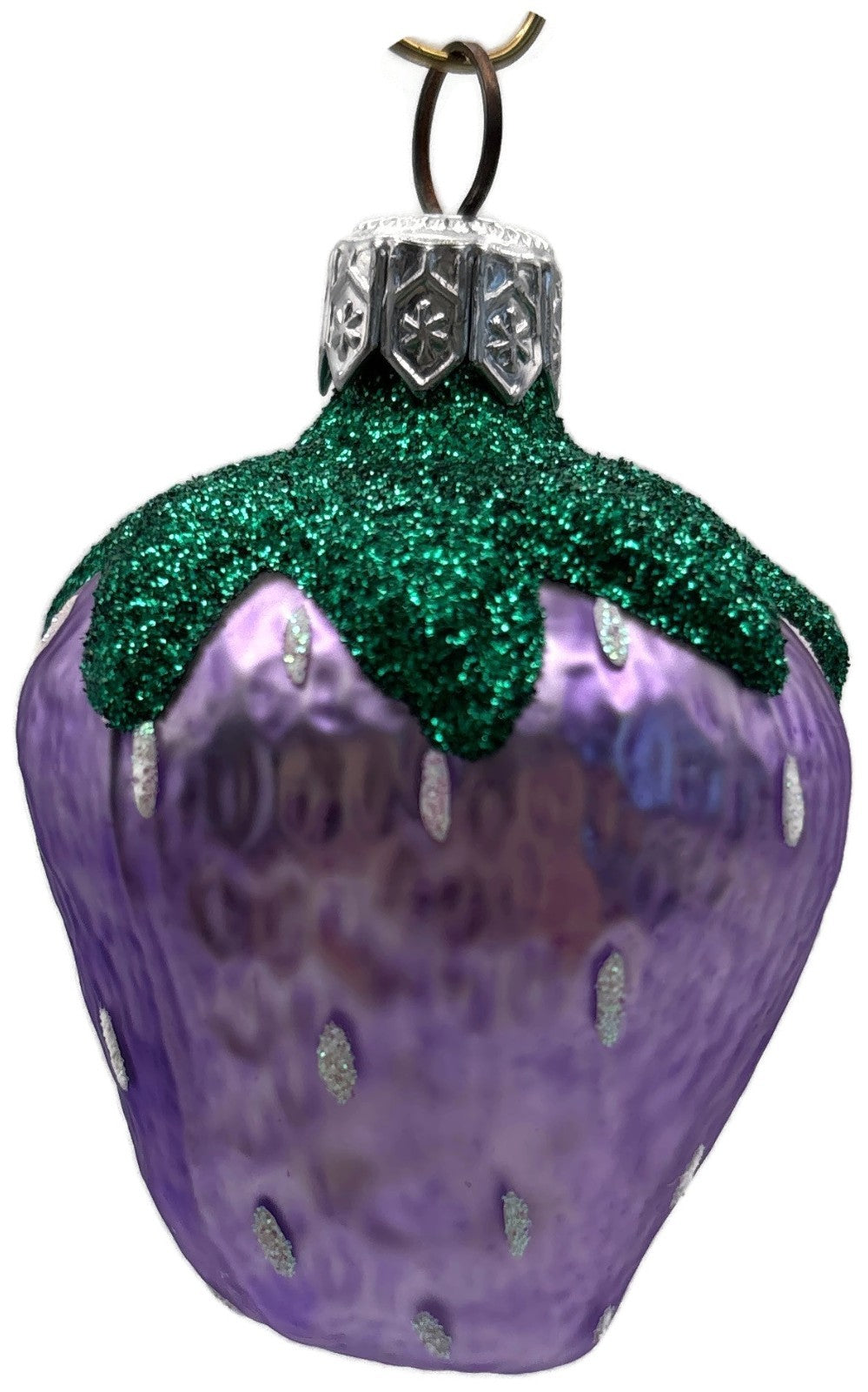 Patricia Breen Frosted Strawberry Lavender Spring Fruit Christmas Ornament 96142