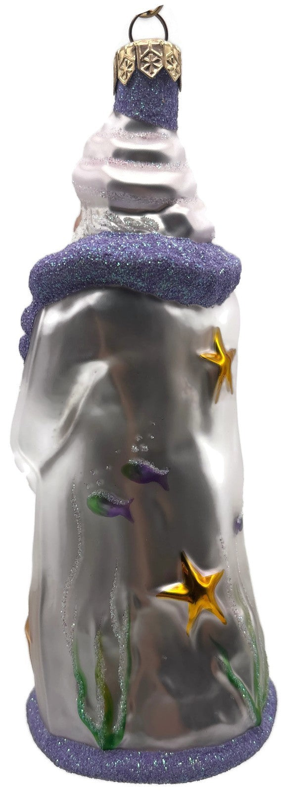 Patricia Breen Poseidon Santa Deep Sea Lavender Summer Nautical Ornament 99943