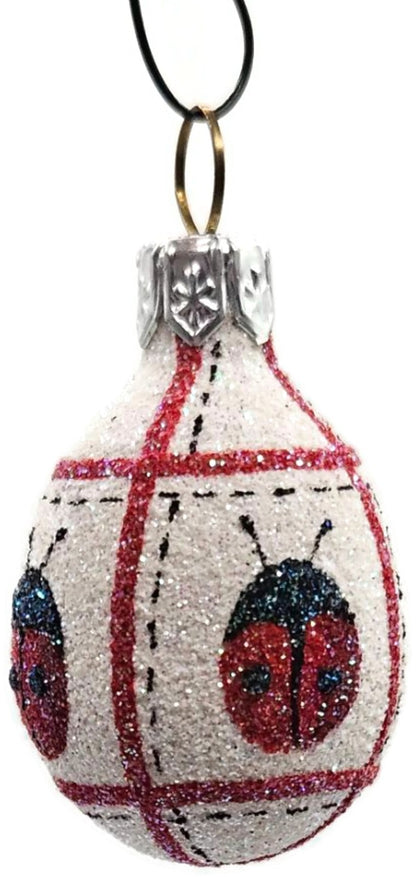 Patricia Breen Miniature Egg Ladybug Ladybug Easter Christmas Tree Ornament 25313