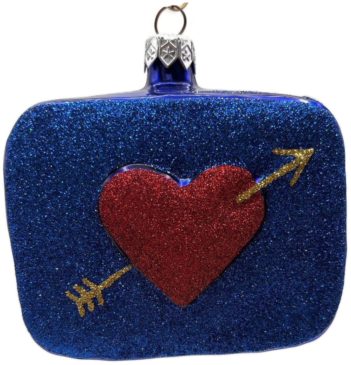Patricia Breen To My Sweet Blue Shiny Back Valentines Christmas Ornament 97480